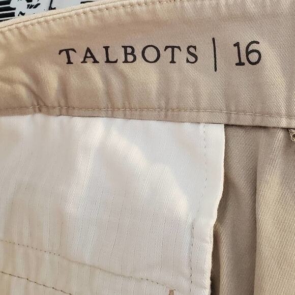 Talbots khaki button Detail shorts 7 inch plus size 16 new!!! - Picture 9 of 10